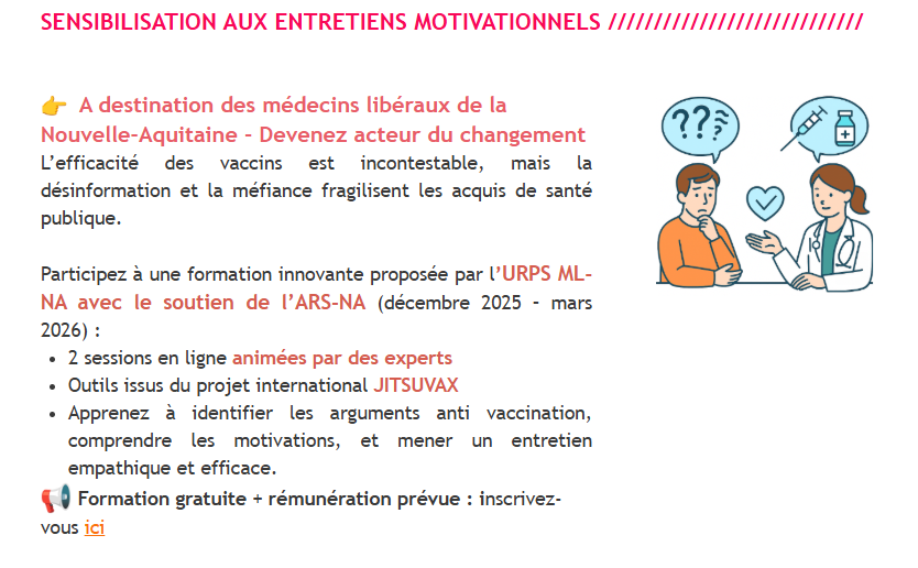 Formation "Face à l’hésitation vaccinale, devenez acteur du changement !"