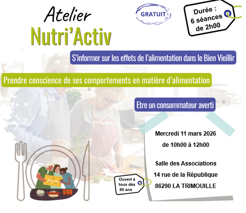 Atelier NUTRI'ACTIV – La Trimouille
